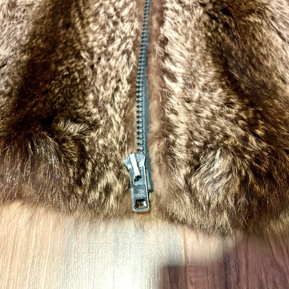 Custom 100% Real Fur vintage Coat waist length jacket - Picture 6 of 13